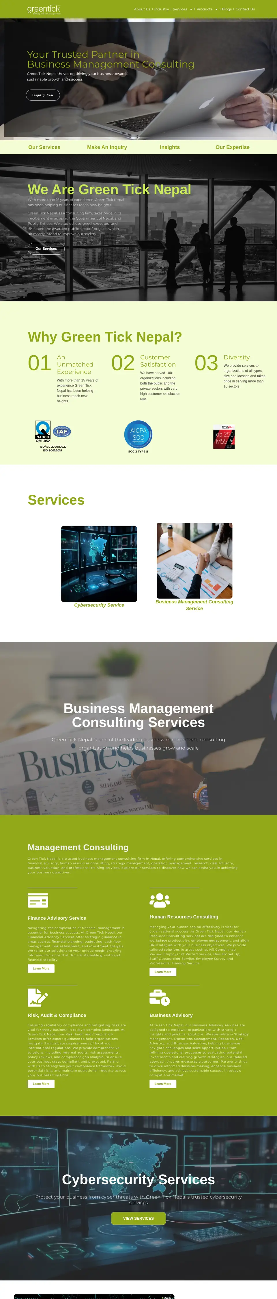 Wordpress Websites, desktop preview